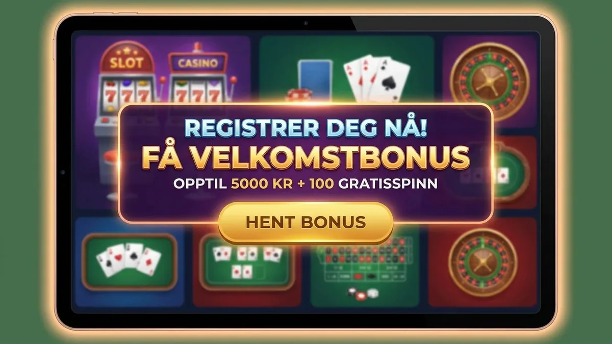 Registrer deg med bonus